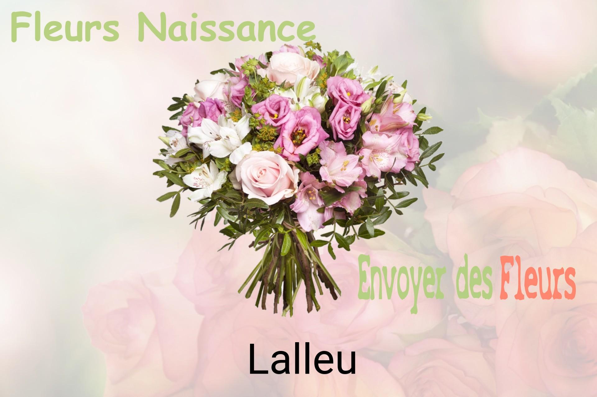 Bouquet de fleurs de naissance livré à Lalleu
